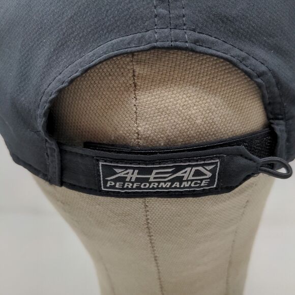 Ahead Men's Strapback Hat Medical Spa Cap Black Mid Fit Embroidered Logo - Picture 8 of 12